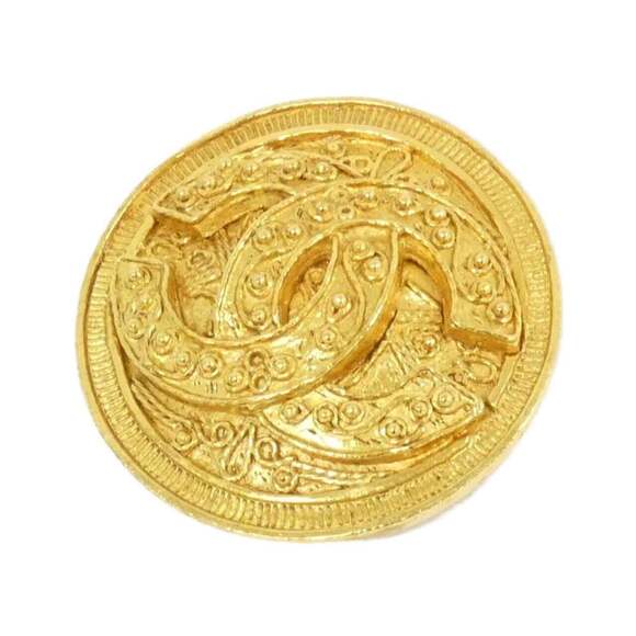 CHANEL Authentic Gold Brooch